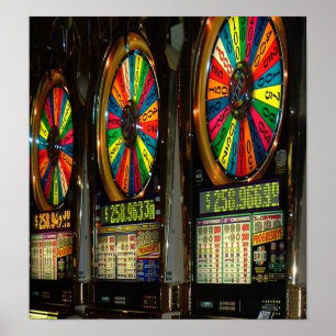 Poster Machines à sous Las Vegas