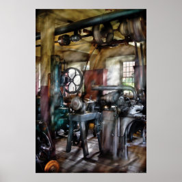 Poster Machiniste - Beaucoup de vieilles machines