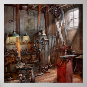 Poster Machiniste - L'atelier moderne