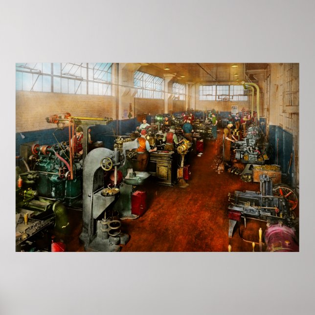 Poster Machiniste - Machiniste en formation 1918 (Devant)