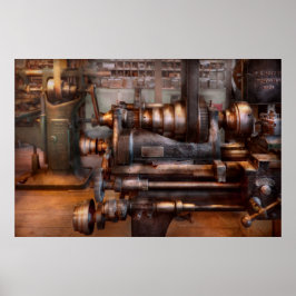 Poster Machiniste - Steampunk - Semi-automatique à 5 vite