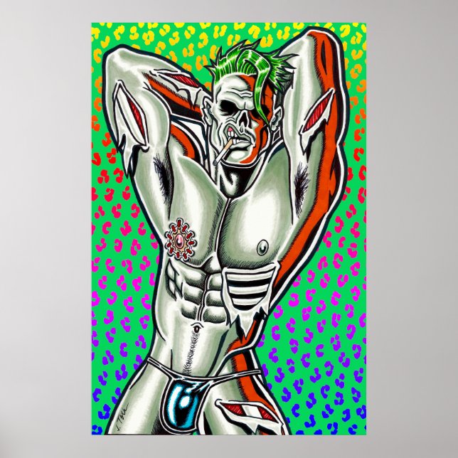 Poster Macho Zombie (Devant)