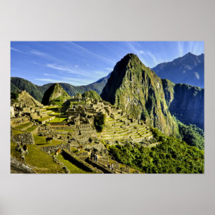 Poster Machu Picchu antique, dernier refuge des