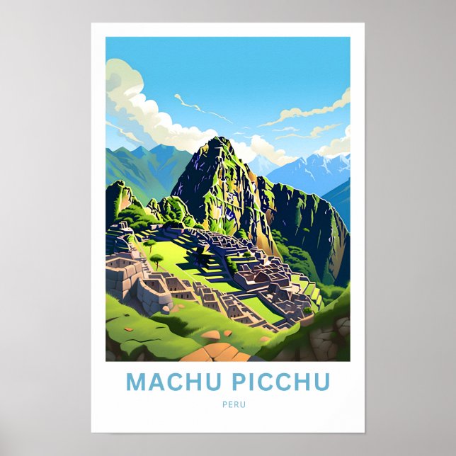 Poster Machu Picchu Pérou Imprimer (Devant)