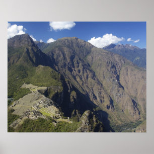 Poster Machu Picchu vu de Huayna Picchu, l'UNESCO