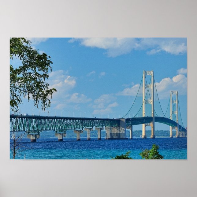 Poster Mackinac Bridge (Vorne)