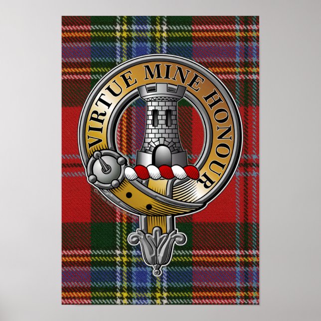 Poster MacLean Tartan & Badge (Devant)