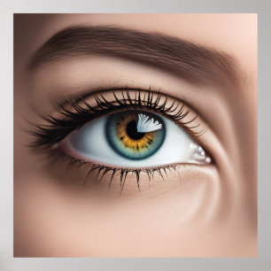 Poster Macro oeil femelle