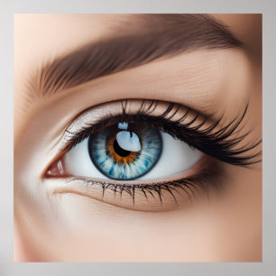 Poster Macro oeil femelle