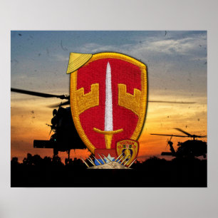 Poster MACV Conseillers militaires Patch de guerre du Vie