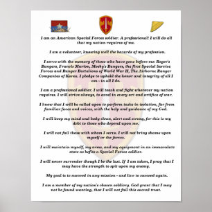 Poster MACV SOG Vietnam anciens vétérans de guerre