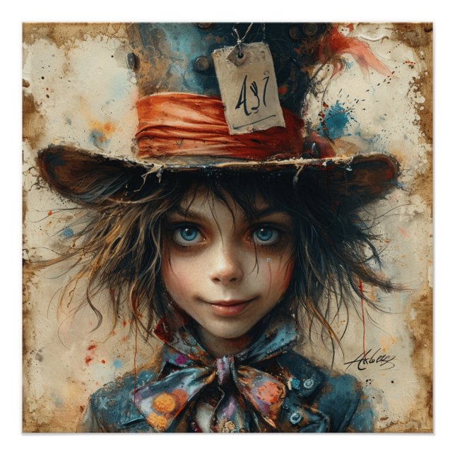 Poster Mad Hatter : Magnifique Moment De Millinery (Devant)