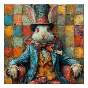 Poster Mad Hatter : Merveilleux pays des merveilles