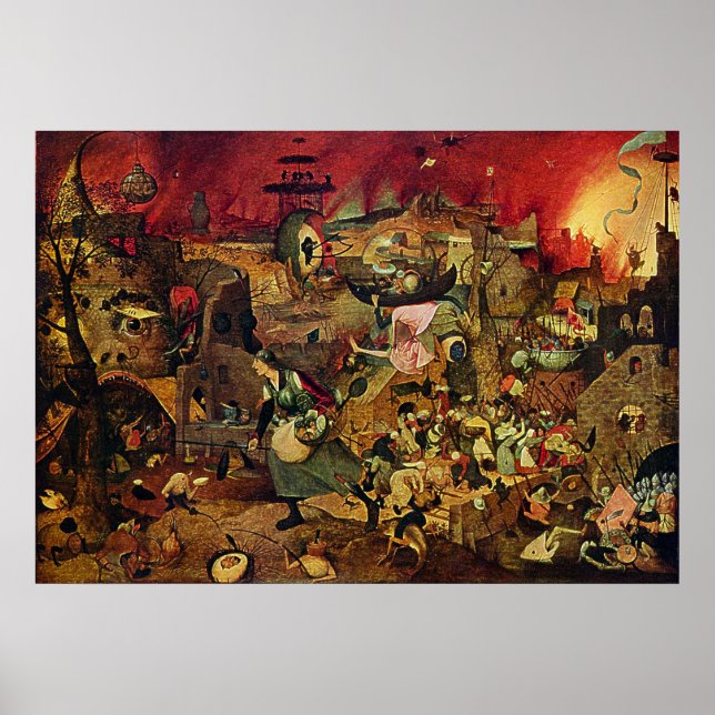 Poster Mad Meg de Pieter Bruegel (Dulle Griet) (1563) (Devant)
