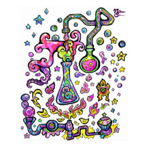 Mad Scientist Lab Science Experiment Art Print