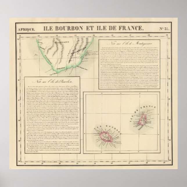 Poster Madagascar, Maurice 57 (Devant)