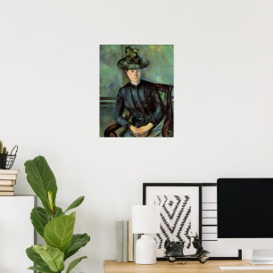Poster Madame Cézanne au chapeau vert,