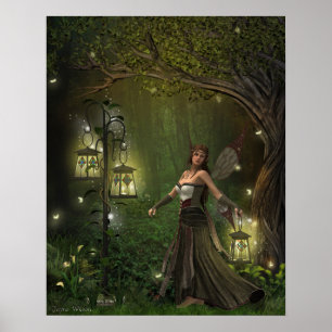 Poster Madame de la copie de lanternes