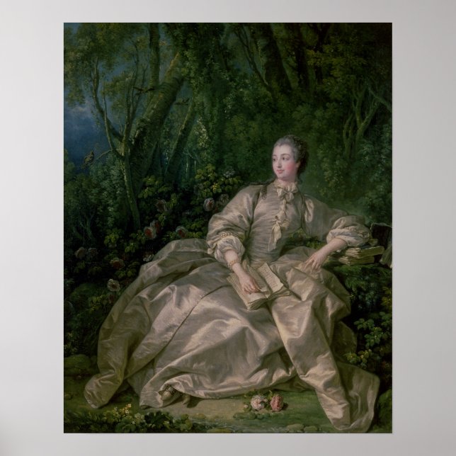 Poster Madame de Pompadour, 1758 (Devant)