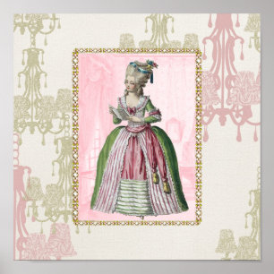 Poster Madame française Pink