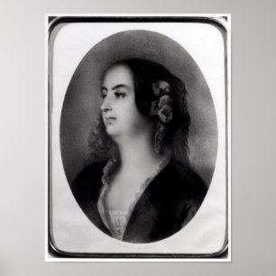 Poster Madame Hanska gravée par Emile Lassalle