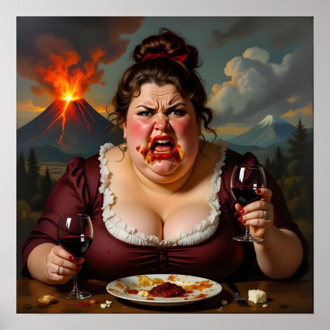 Poster “Madame Lava-Cake”- She Blows At A Moments Notice (Devant)