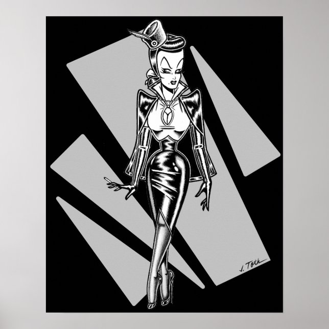 Poster Madame Mars™/Ombres (Devant)