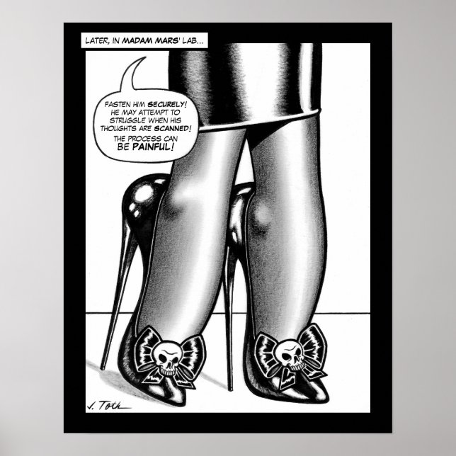 Poster Madame Mars™/talons hauts (Devant)