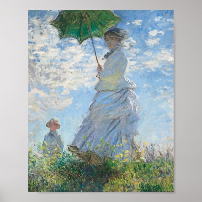 Poster Madame Monet et son fils (1875) Claude Monet Art (Devant)