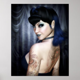 Poster Madame Sophie Vampire Queen Poster/copie de toile