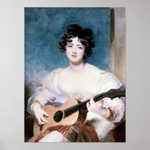 Poster Madame Wallscourt, 1825