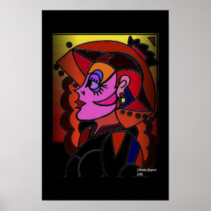 Poster Madame With Hat