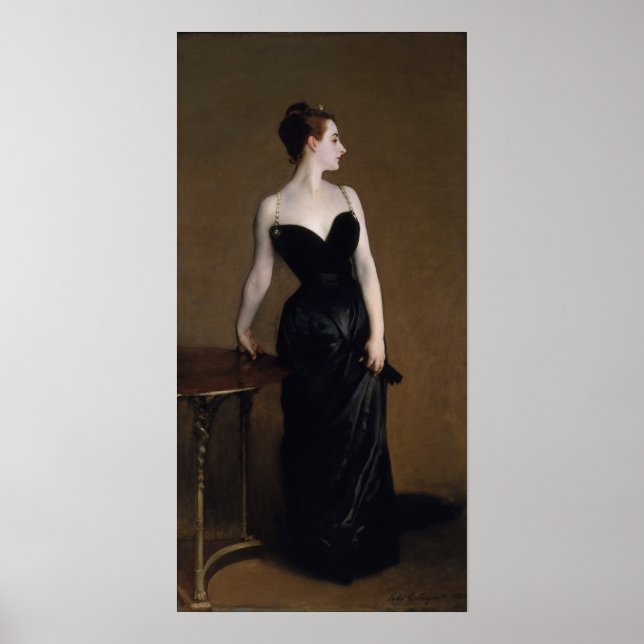 Poster Madame X ~ John Singer Sargent (Devant)