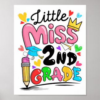 Poster Mademoiselle 2e année école primaire mignonne rent