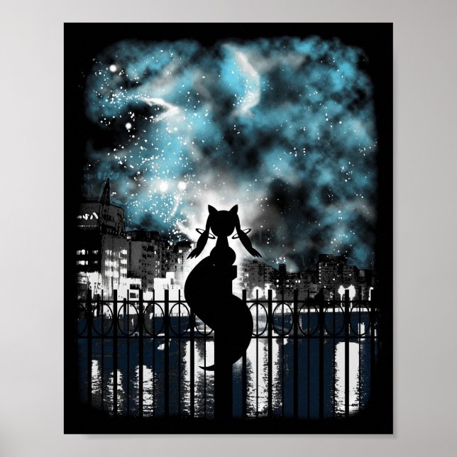 Poster Madoka - Kyubey (Devant)