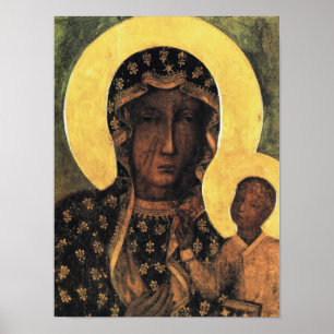 Poster Madone noire Pologne Notre-Dame de Czestochowa Vie