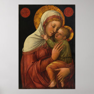 Poster Madonna and Child, Jacopo Bellini (1450)