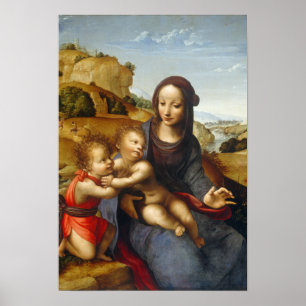 Poster Madonna and Child with the Infant Saint John