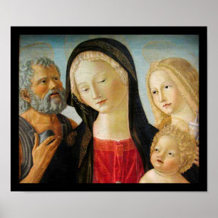 Poster Madonna avec enfant, St Jérôme et Mary Magdalene