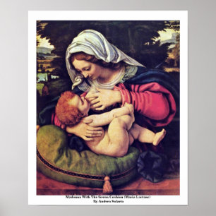 Poster Madonna Avec Le Coussin Vert