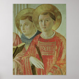 Poster Madonna de l'Ombre, détail de saint Thomas