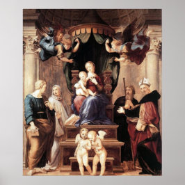 Poster Madonna del Baldacchino - Raphael - c1506