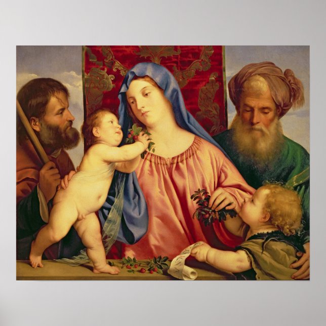 Poster Madonna des cerises avec Joseph (Devant)