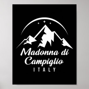 Poster Madonna Di Campiglio Italie Station de ski Snowb