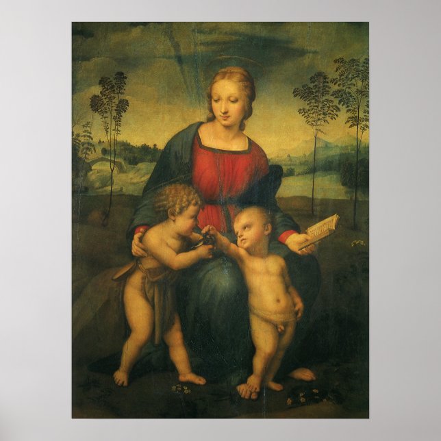 Poster Madonna du Goldfinch par Raphael Sanzio (Devant)