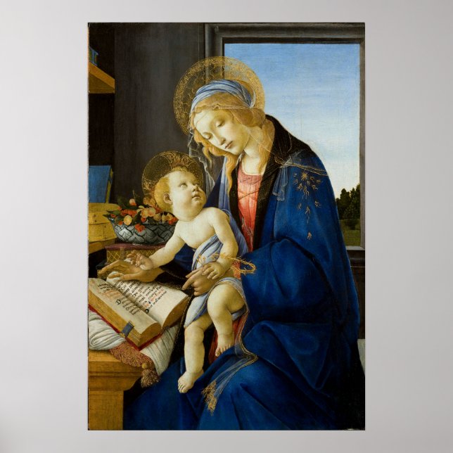 Poster Madonna du livre de Botticelli (Devant)