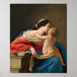 Poster Madonna et Enfant - Simon Vouet Art