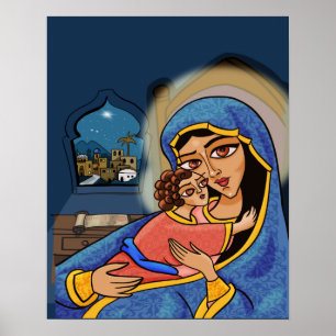 Poster Madonna et l'enfant