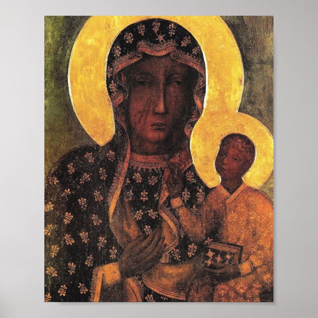 Poster Madonna Noire Pologne Notre Dame De Czestochowa (Devant)