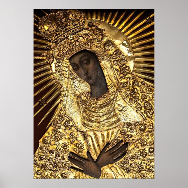 Poster Madonna noire Pologne Notre Dame de grâce de la po (Devant)